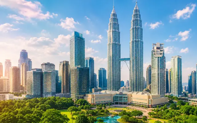 Petronas Towers in Kuala Lumpur, Malaysia