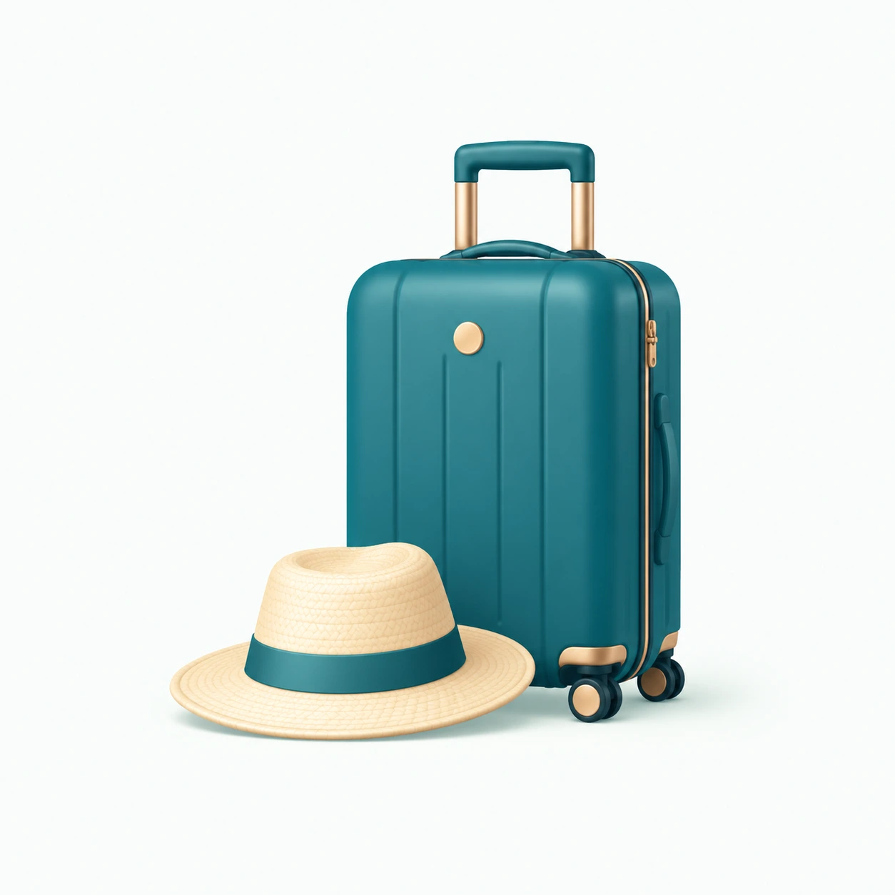 Travel luggage illustration for Turkey family visit visa preparation