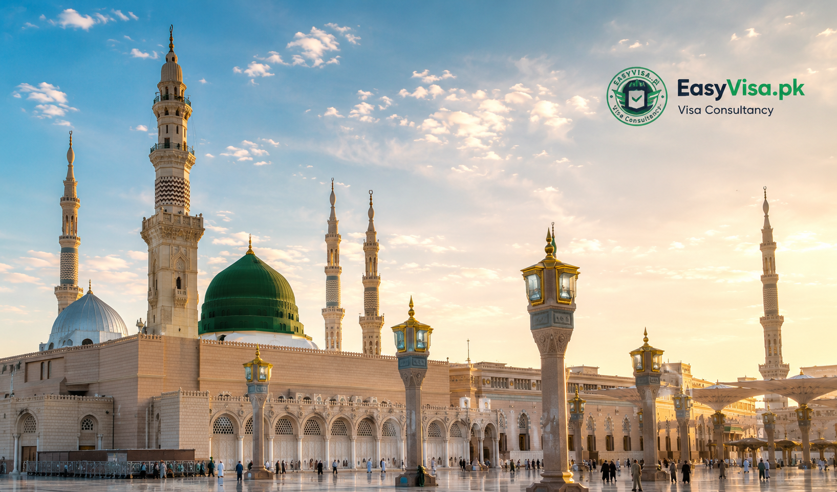 Prophet's Mosque in Medina representing Saudi multiple entry visa travel