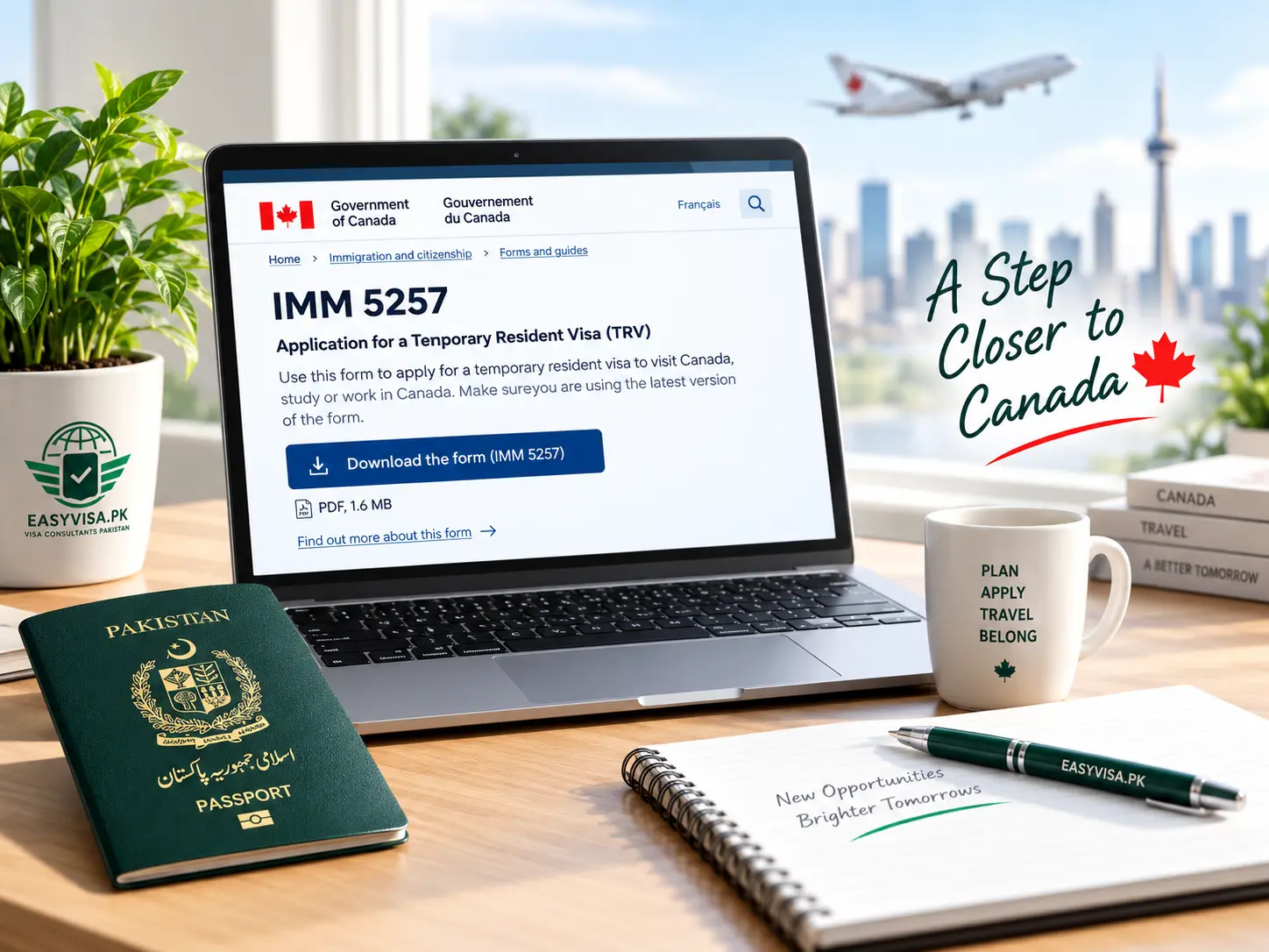 IMM 5257 Canada visitor visa form overview