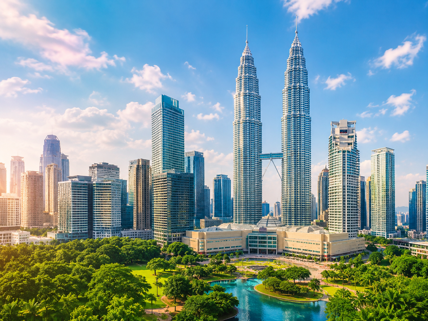 Petronas Towers in Kuala Lumpur, Malaysia
