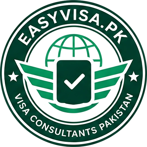 EasyVisa.pk logo on light background
