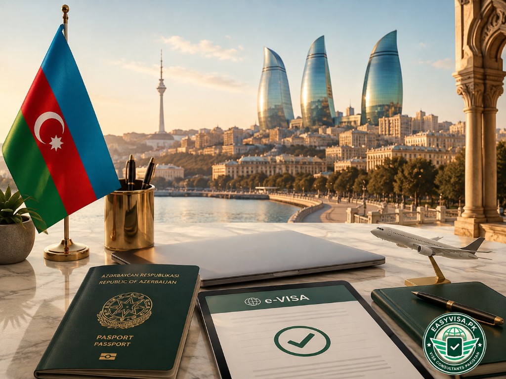 Baku Flame Towers for Azerbaijan e-Visa