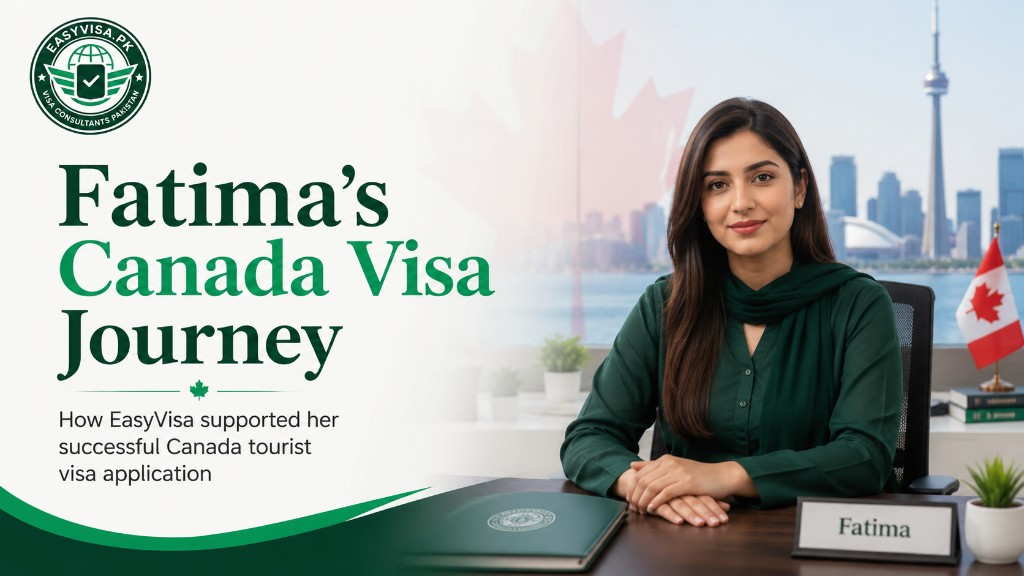 Fatima's successful Canada tourist visa journey with EasyVisa